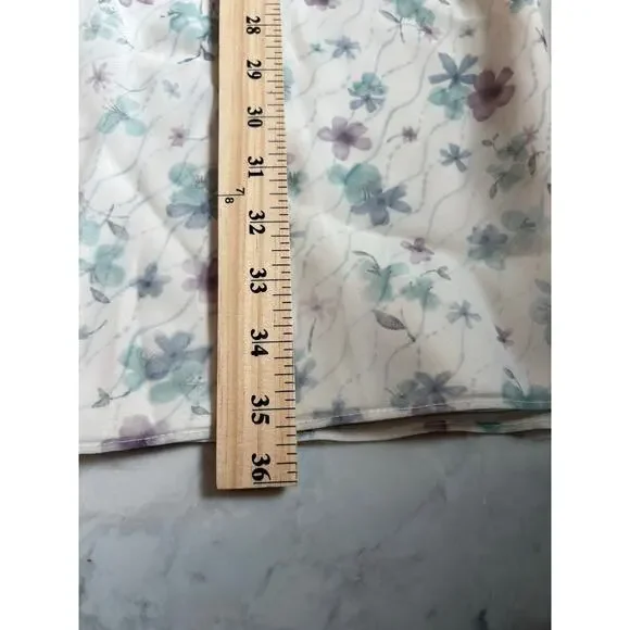 Liz Claiborne vintage Fresh Picked layered floral dress women's size 10 petite - Picture 5 of 8